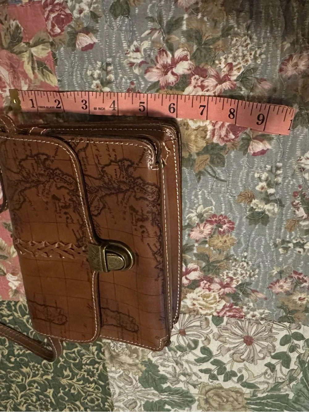 Patricia Nash Leather Crossbody (attached wallet)